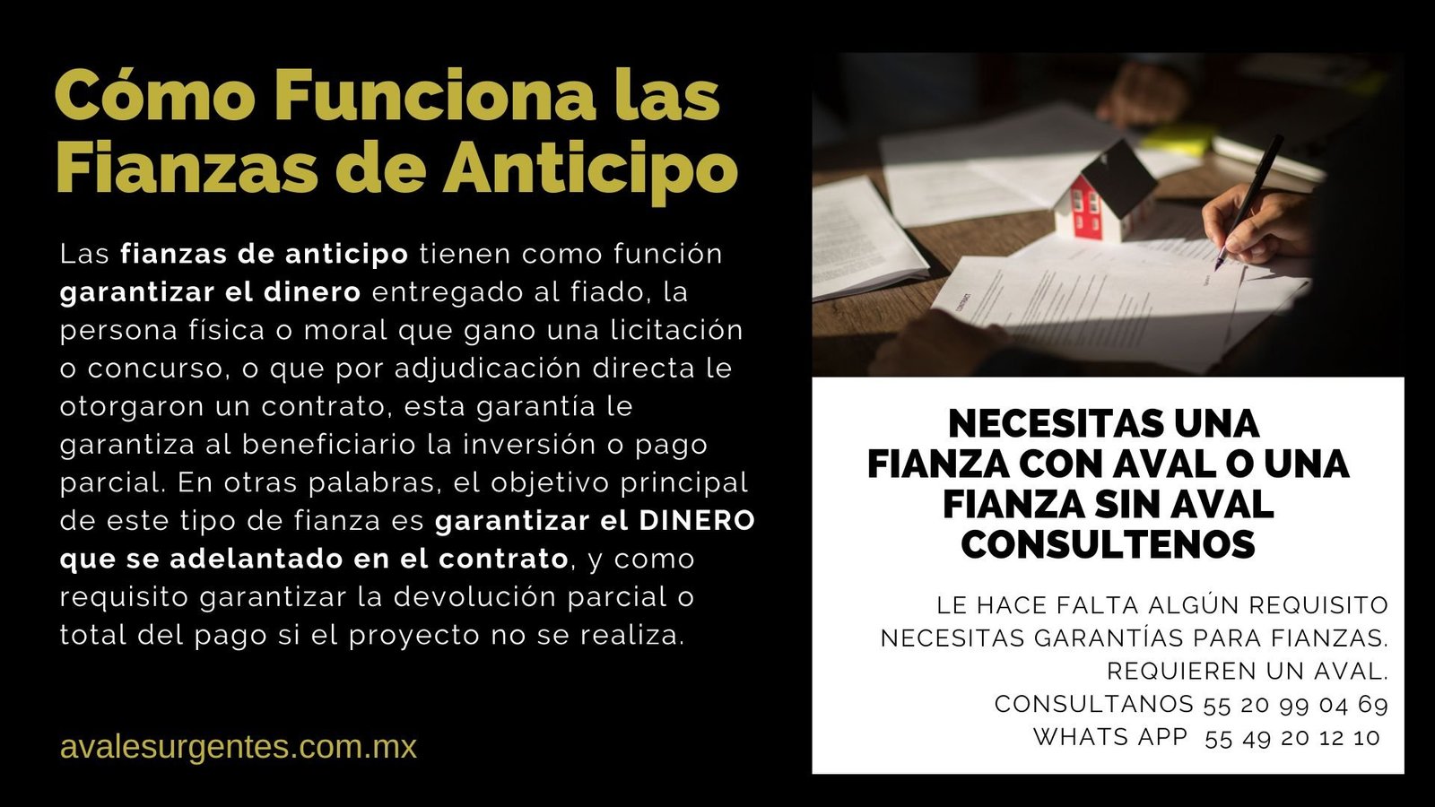 Como funcionan las fianzas de anticipo