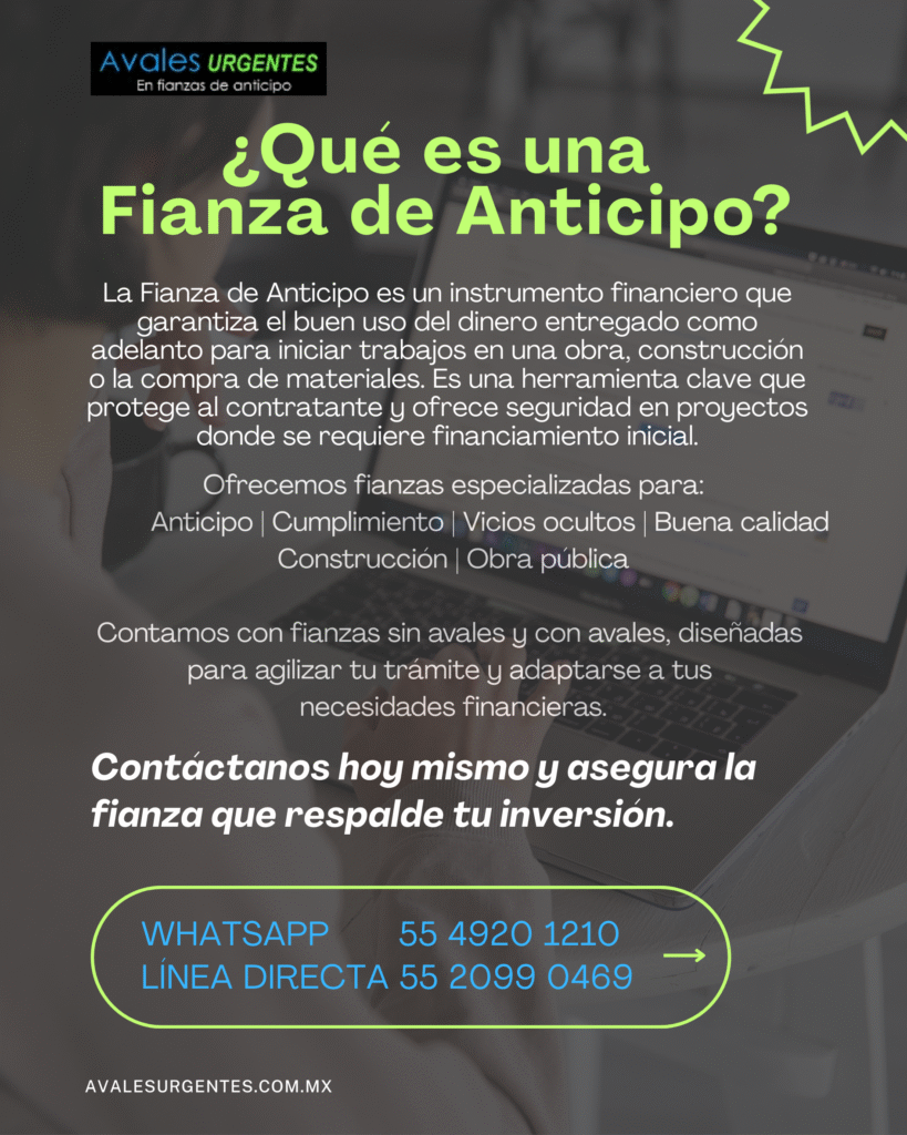 Que es una Fianza de Anticipo