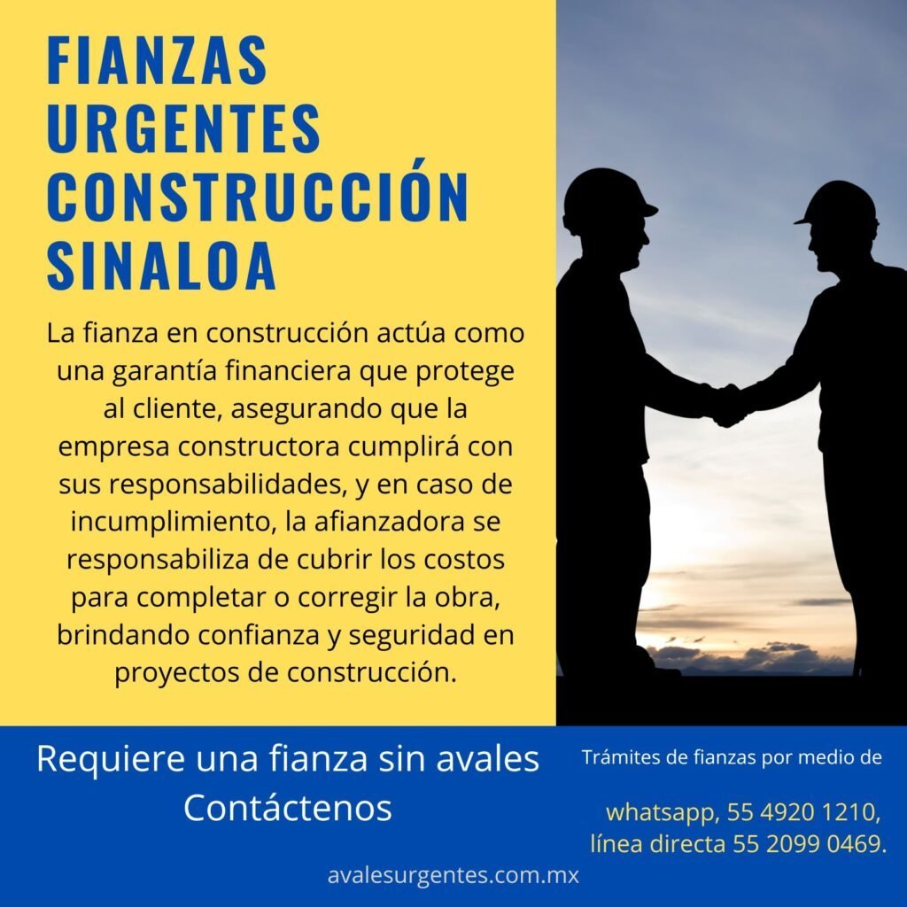 Fianzas Urgentes Construcción Sinaloa