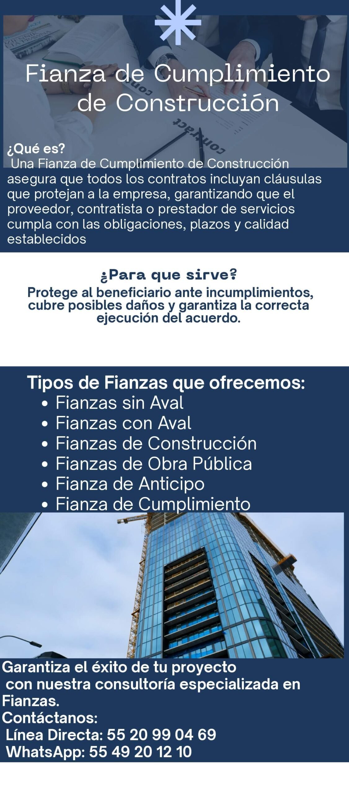 Fianza de Cumplimiento Construcción