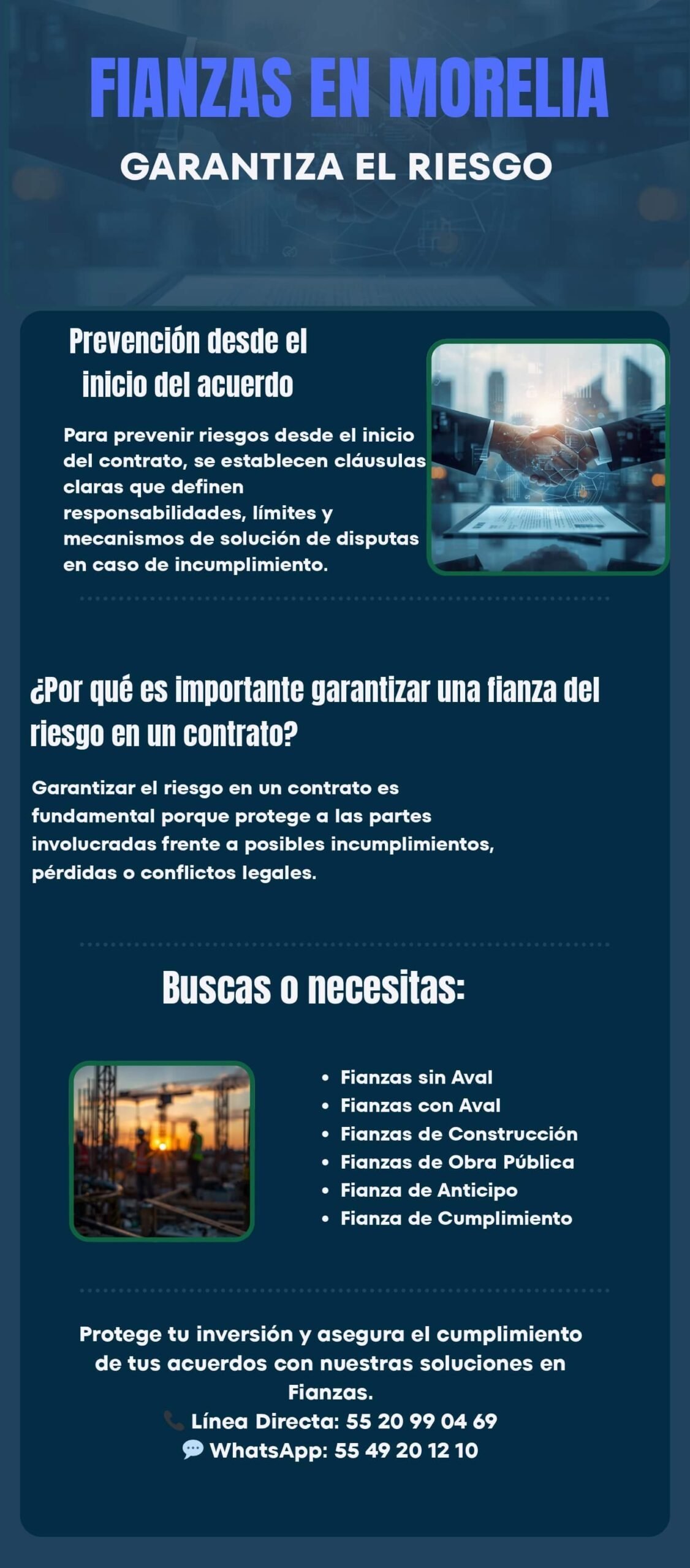 Fianzas en Morelia Garantiza el Riesgo