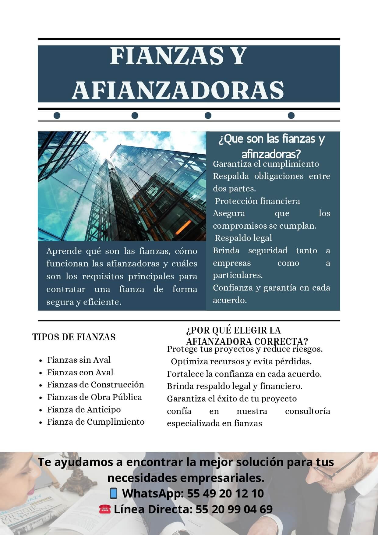 Fianzas y afianzadoras